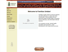 Tablet Screenshot of familias-unidas.org